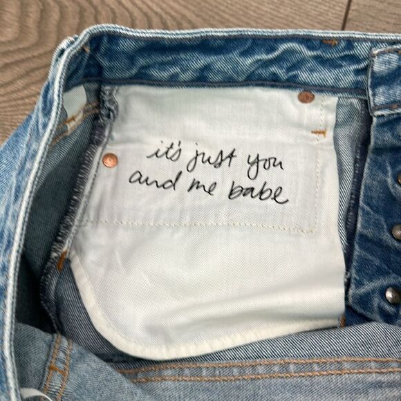 GRLFRND Cindy Button-Fly Distressed Blue Jean Cut Off‎ Shorts Size 28 - Picture 12 of 13